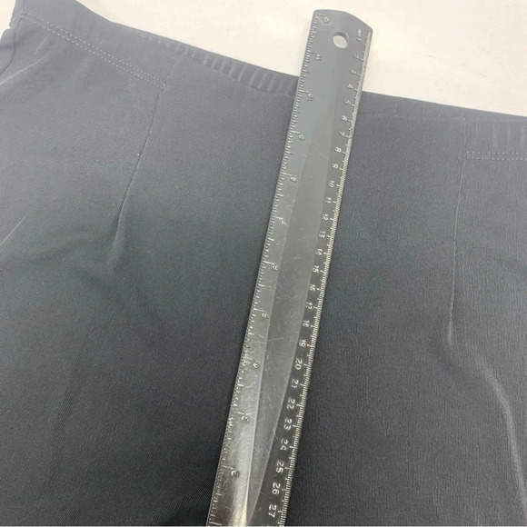 Chicos 1 Black Slinky Knit Pants Woman Medium   Pull On Career Office Capsule - Picture 10 of 10